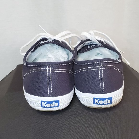 Keds Women's Size 9.5 EE Champion Canvas Sneakers Softerra Padded Footbed Shoes - Picture 2 of 7